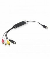 Ewent EW3706 USB 2.0 S-Video/Composite AV Zwart, Grijs, Rood, Wit, Geel kabeladapter/verloopstukje