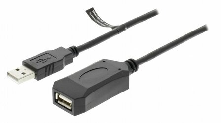 Valueline VLCRP6005 5m USB A USB A Zwart USB-kabel