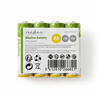 Nedis BAAKLR64SP huishoudelijke batterij (4 st.)