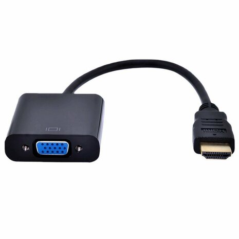 Gembird A-HDMI-VGA-04 video kabel adapter 0,15 m Zwart