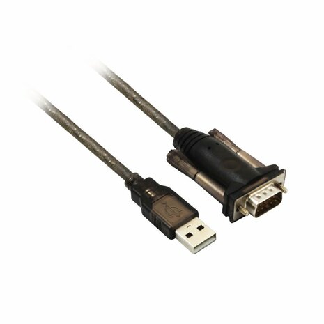 ACT AC6000 seriële kabel Zwart 1,5 m USB Type-A DB-9