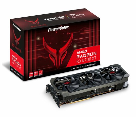 PowerColor Red Devil Radeon RX 6700XT | 12GB GDDR6 VRAM | Videokaart | GPU | AMD