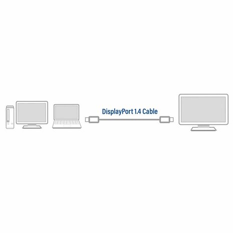 ACT AC4074 DisplayPort kabel 3 m Zwart