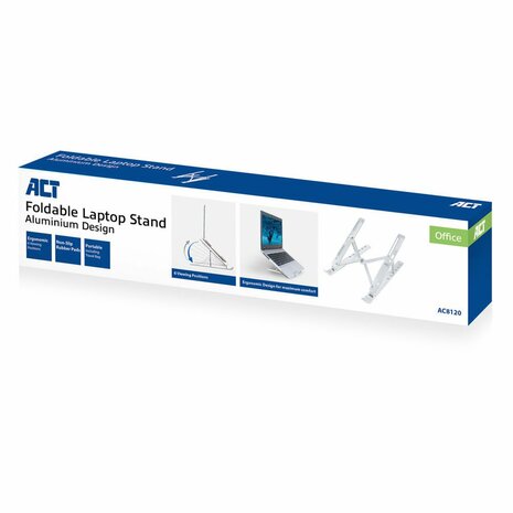 ACT AC8120 notebookstandaard Grijs 43,9 cm (17.3")