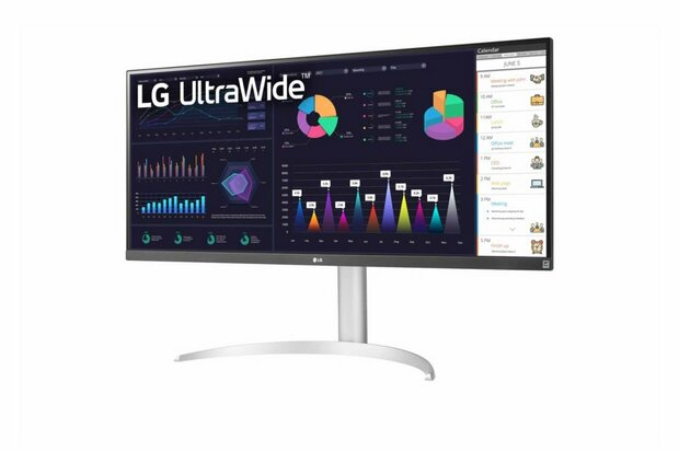 LG 34WQ65X-W computer monitor 86,4 cm (34") 2560 x 1080 Pixels UltraWide Quad HD LCD Grijs