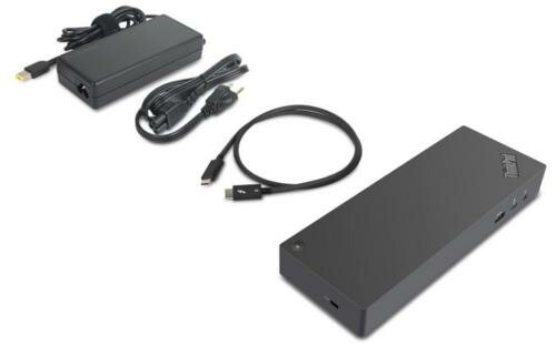 Lenovo 40AN0135EU notebook dock & poortreplicator Bedraad Thunderbolt 3 Zwart, Rood