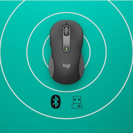 Logitech Signature M650 muis Rechtshandig RF-draadloos + Bluetooth Optisch 2000 DPI