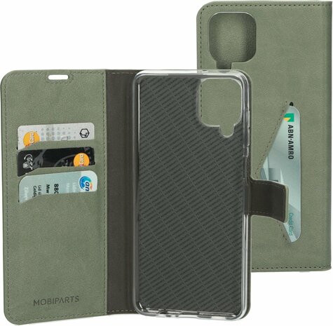 Mobiparts Classic Wallet Case Samsung Galaxy A12 (2021) Stone Green