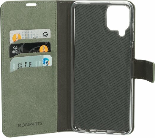 Mobiparts Classic Wallet Case Samsung Galaxy A12 (2021) Stone Green