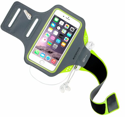 Mobiparts Comfort Fit Sport Armband Apple iPhone 6, iPhone 6S, iPhone 7, iPhone 8 Neon Green