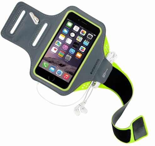 Mobiparts Comfort Fit Sport Armband Apple iPhone 6 Plus, iPhone 6S Plus, iPhone 7 Plus, iPhone 8 Plus Neon Green