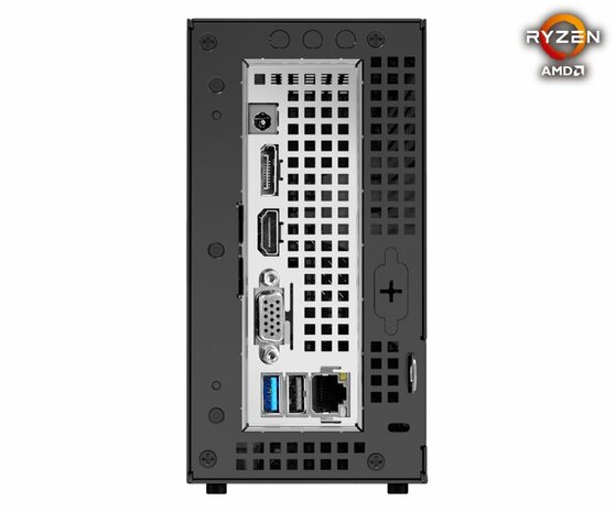 Asrock DeskMini X300 1,92L maat pc Zwart AMD X300 Socket AM4