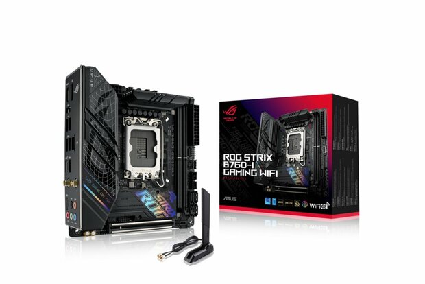 ASUS ROG STRIX B760-I GAMING WIFI | Socket LGA 1700 | Intel B760 | 2xDDR5 | Mini-ITX | Moederbord