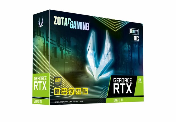 Zotac Gaming GeForce RTX 3070 Ti Trinity OC | 8GB GDDR6X VRAM | Videokaart | GPU | Nvidia