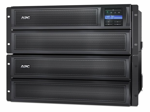 APC Smart-UPS X SMX2200HV Noodstroomvoeding - 2200VA, 8x C13, 2x C19 uitgang, USB, short depth