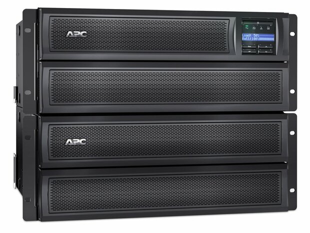 APC Smart-UPS X SMX2200HV Noodstroomvoeding - 2200VA, 8x C13, 2x C19 uitgang, USB, short depth