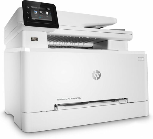 HP Color LaserJet Pro MFP M283fdw, Printen, kopiëren, scannen, faxen, Printen via USB-poort aan voorzijde; Scannen naar e-mail; Dubbelzijdig printen; ADF voor 50 vel ongekruld