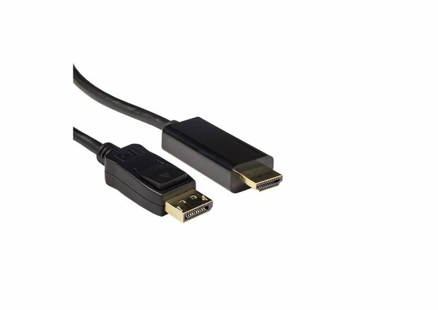 ACT AK3992 video kabel adapter 5 m DisplayPort HDMI Zwart