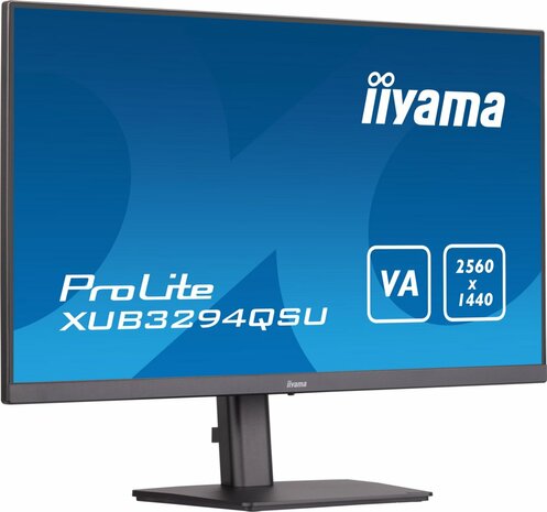 iiyama ProLite XUB3294QSU-B1 computer monitor 80 cm (31.5") 2560 x 1440 Pixels Wide Quad HD LCD Zwart