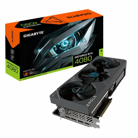 Gigabyte GeForce RTX 4080 EAGLE OC | 16GB GDDR6X VRAM | GPU | Videokaart | Nvidia