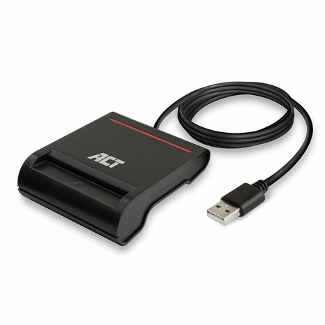 ACT AC6015 smart card reader Binnen USB USB 2.0 Zwart