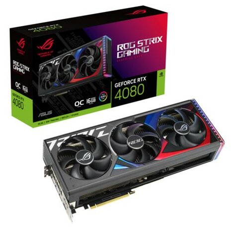 ASUS ROG -STRIX-RTX4080-O16G-GAMING NVIDIA GeForce RTX 4080 16 GB GDDR6X