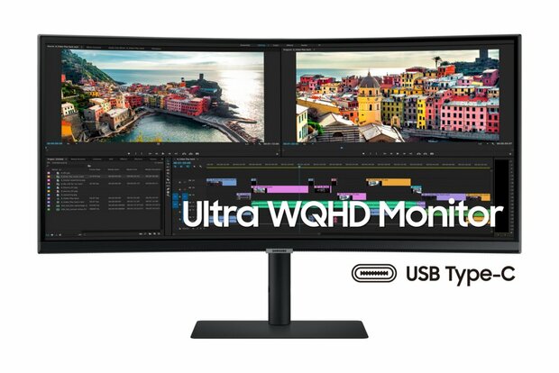 Samsung LS34A650UBUXEN computer monitor 86,4 cm (34") 3440 x 1440 Pixels UltraWide Quad HD Zwart