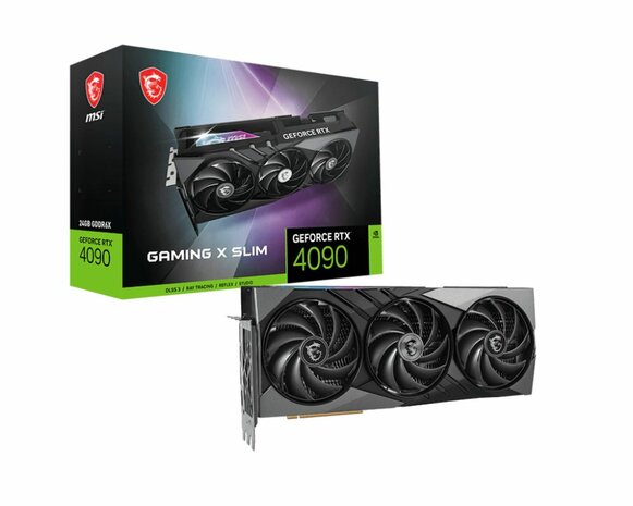 MSI GEFORCE RTX 4090 GAMING X SLIM 24G videokaart NVIDIA 24 GB GDDR6X