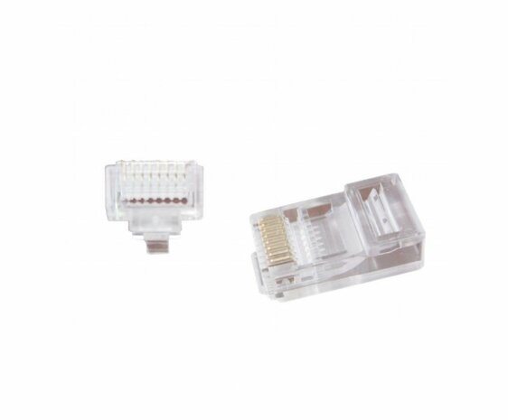 Gembird LC-PTU-01/100 kabel-connector 8P8C RJ45 Transparant