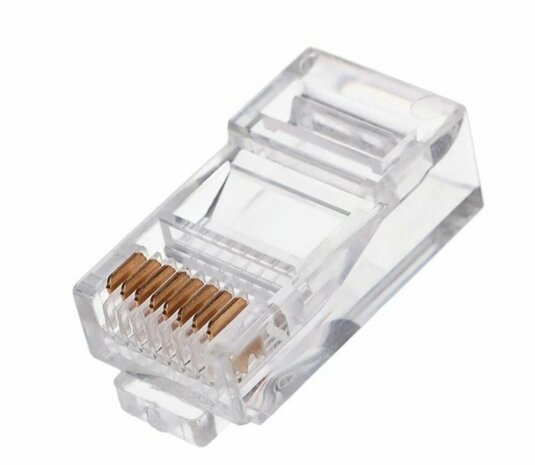 Gembird PLUG3UP6 / 10 kabel-connector RJ45, 8P8C Transparant