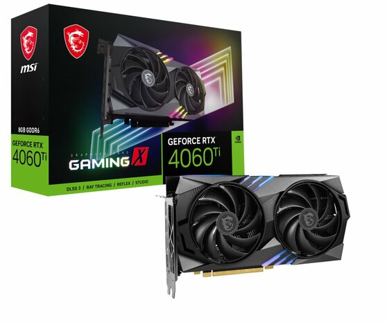 MSI GAMING GeForce RTX 4060 Ti X 8G NVIDIA 8 GB GDDR6