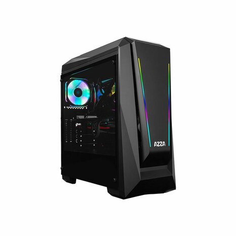 Case Azza Chroma 410A Midi Tower Zwart