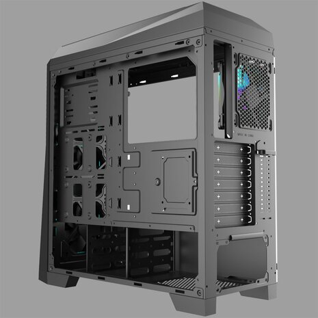 Case Azza Chroma 410A Midi Tower Zwart