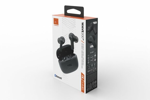 JBL Wave 200 TWS Headset Draadloos In-ear Muziek Bluetooth Zwart