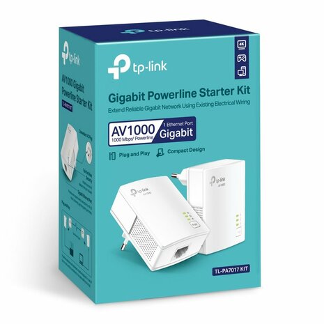 TP-LINK TL-PA7017 KIT 1000 Mbit/s Ethernet LAN Wit 2 stuk(s)