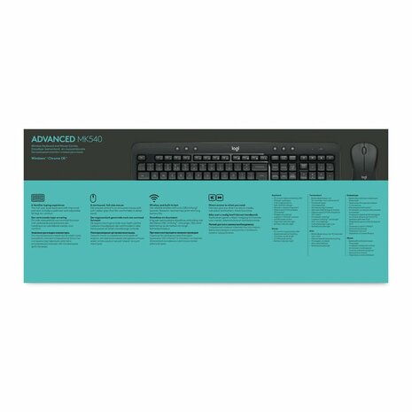 Logitech MK540 Advance Desktopset Belgisch RETURNED