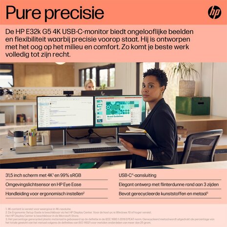 HP E32k G5 4K USB C-monitor