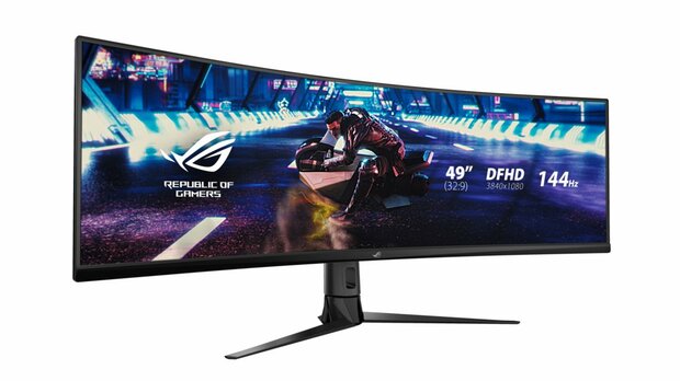 ASUS ROG Strix XG49VQ computer monitor 124,5 cm (49") 3840 x 1080 Pixels UltraWide Full HD LED Zwart