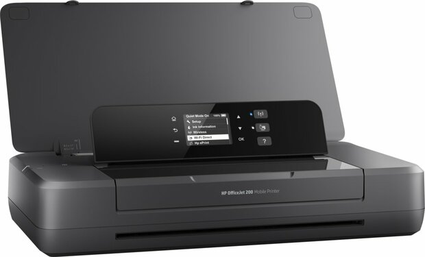 HP Officejet 200 mobiele printer, Kleur, Printer voor Kleine kantoren, Print, Afdrukken via USB-poort aan de voorzijde