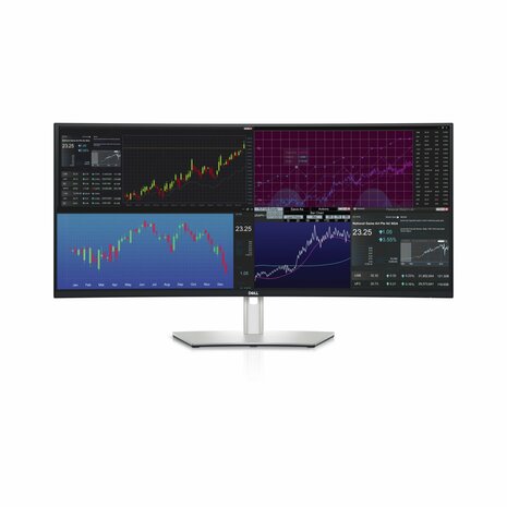 DELL UltraSharp U3824DW LED display 95,2 cm (37.5") 3840 x 1600 Pixels Wide Quad HD+ LCD Zwart, Zilver