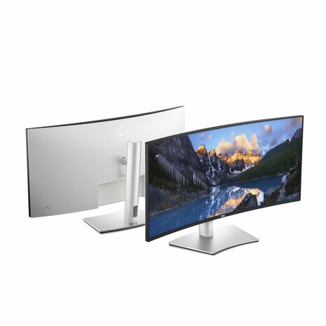 DELL UltraSharp U3824DW LED display 95,2 cm (37.5") 3840 x 1600 Pixels Wide Quad HD+ LCD Zwart, Zilver