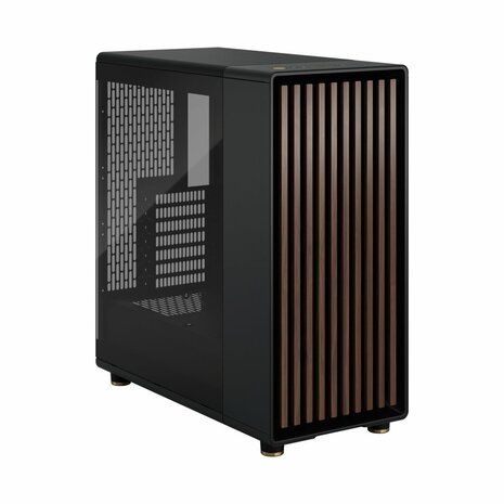 Case Fractal Design North Zwart TG Clear Charcoal Black ATX