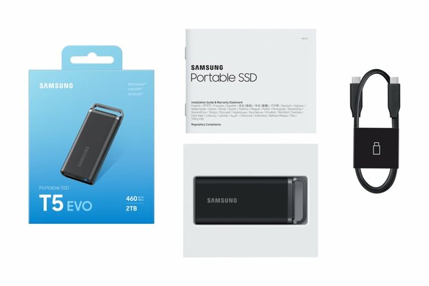 Samsung T5 EVO 2TB MU-PH2T0S Zwart