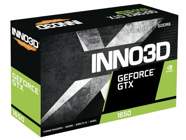 Inno3D GeForce GTX 1650 Twin X2 OC V3 NVIDIA 4 GB GDDR6