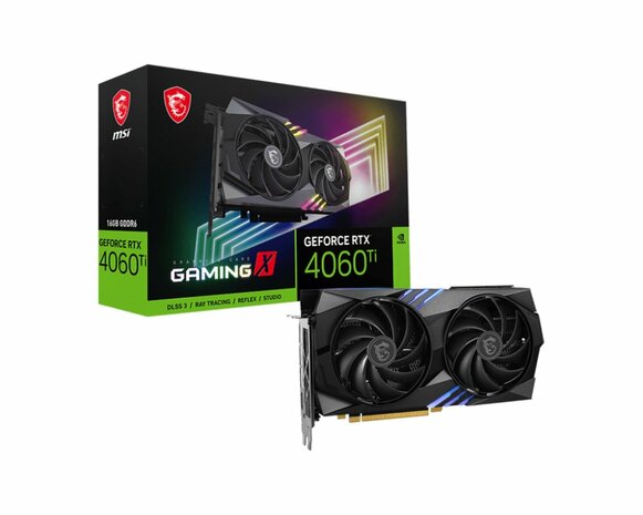 MSI GAMING GEFORCE RTX 4060 TI X 16G videokaart NVIDIA 16 GB GDDR6