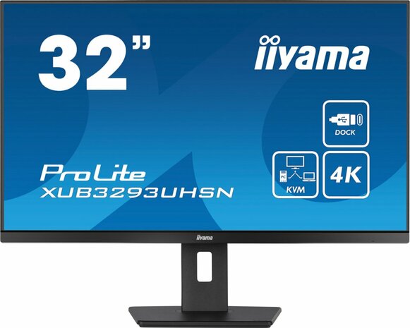 iiyama ProLite XUB3293UHSN-B5 computer monitor 80 cm (31.5") 3840 x 2160 Pixels 4K Ultra HD LCD Zwart OPEN BOX