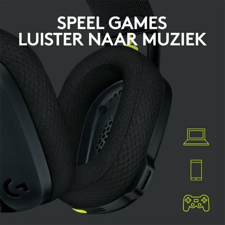 Logitech G G435 Headset Draadloos Hoofdband Gamen Bluetooth Zwart RETURNED