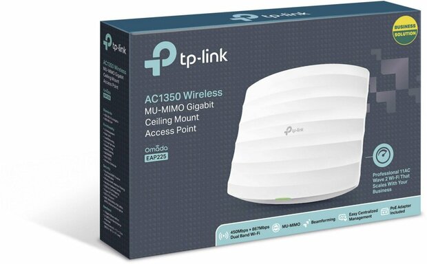 TP-LINK EAP225 867 Mbit/s Wit Power over Ethernet (PoE) RENEWED