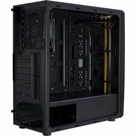 Case Inter-Tech Thunder ATX Mini Tower Zw. Blue light Acr.