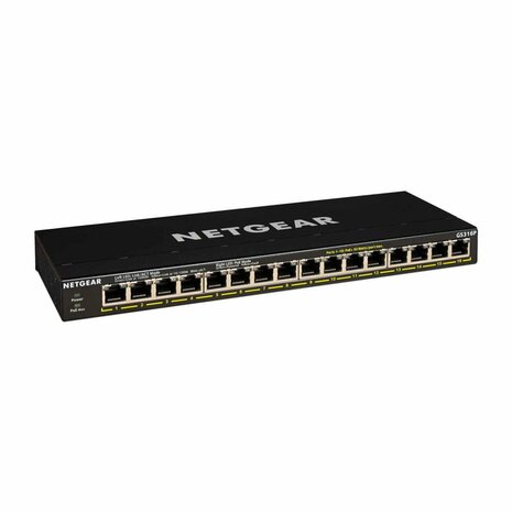 NETGEAR GS316EP-100PES netwerk-switch Managed Gigabit Ethernet (10/100/1000) Power over Ethernet (PoE) Zwart